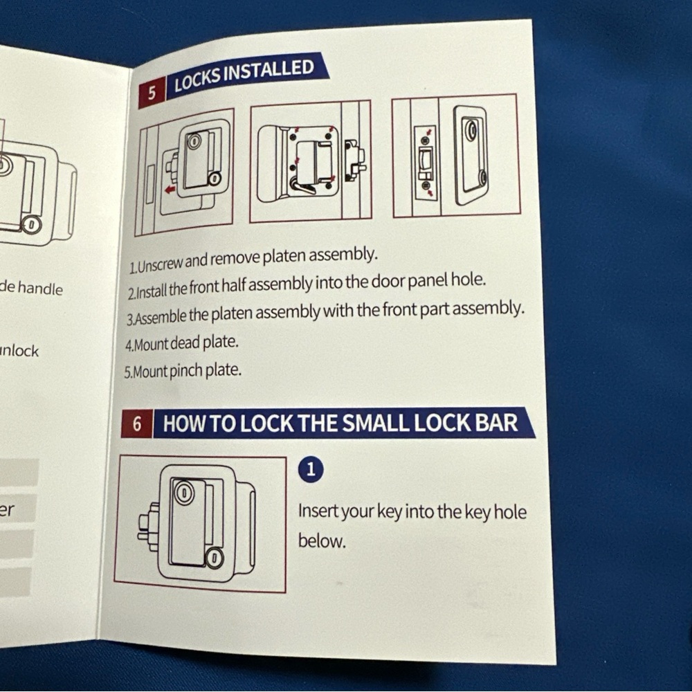 Black Rv lock Bracket - Picture 11 of 16